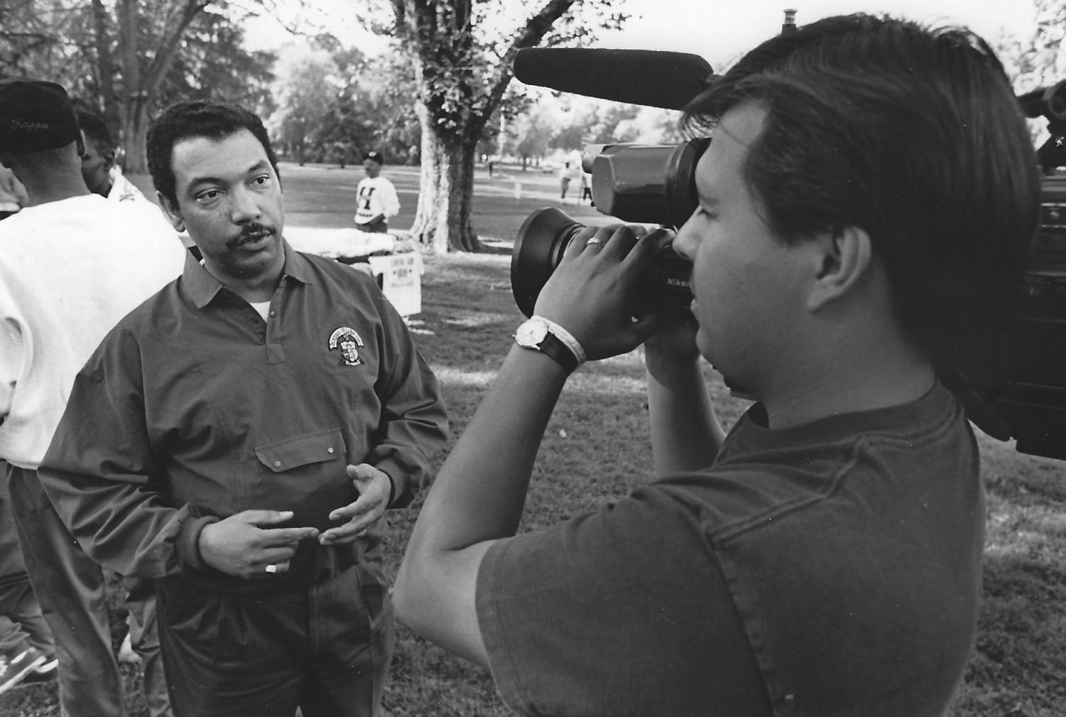 James Reede at the UNCF walk-a-thon in 1994. This walk-a-thon raised money for Black students attending college, according to the UNCF’s website. Photo courtesy of James Reede.