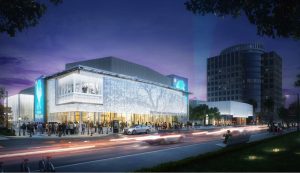 A digital rendering of the renovated SAFE Credit Union Performing Arts Center, which will now serve as a location for large-scale events such as conventions, conferences, and statewide events. Render by David Jones. Photo courtesy of SAFE Credit Union Perfect Arts Center.

