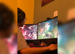 Sacramento State Esports club member Aaron “BioBanana” Than plays League of Legends at his house, March 10, 2021. The 24-hour Extra Life charity stream will start at 8 p.m. April 24 and be hosted by the Esports Club’s Twitch channel and all donations go to hospitals and children in need.
