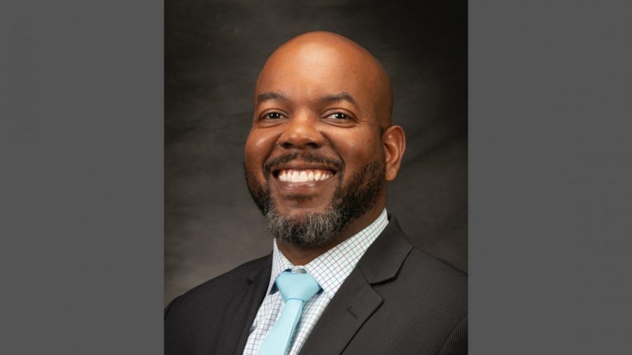 John Johnson, Sacramento State’s director of inclusive excellence learning, will be leaving the university on June 11. Johnson’s departure marks the third time this semester that a Black administrator has left Sac State. Photo courtesy of Sacramento State. Graphic made in Canva.