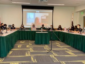 Accounting firm K∙Coe Isom’s auditor Christy Norton presents Sacramento State’s 2020-2021 audit to Sacramento State’s Associated Students, Inc. board of directors via Zoom. Norton said that COVID-19 shutdowns had an impact on financial statements.