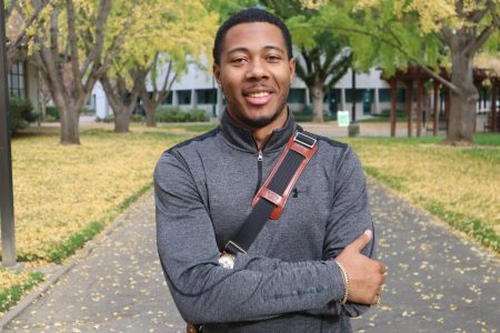 Black Alumni President Khalil Ferguson at Sacramento State on Nov. 9 2021. Ferguson Is one of the co-founders of Black Student Union from its reactivation in 2015, and he engages in local policymaking to this day.