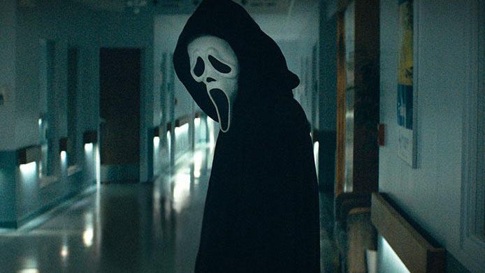 Ghostface+returns+in+the+2022+%E2%80%9CScream%E2%80%9D+reboot%2Fsequel+in+one+of+the+most+violent+and+brutal+incarnations+of+the+character+the+series+has+ever+seen.+The+series+has+had+its+ups+and+downs+overall+in+terms+of+critical+and+fan+reception%2C+but+the+new+%E2%80%98requel%E2%80%99+film+has+proven+to+be+generally+well-received.+%28Paramount+Pictures%29