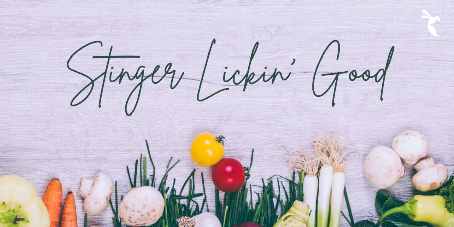 “Stinger Lickin’ Good” is a weekly food column that showcases budget-friendly recipes for college students. Enough to feed a crowd, these recipes are easy to make and can satisfy those with three roommates or none (we won’t judge). (Graphic made in Canva by Dominique Williams)