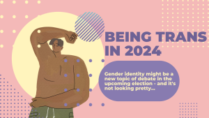 With the 2024 election already starting to ramp up, it looks like transgender rights will be an issue at the forefront of the upcoming elections. (Graphic by Ruth Finch created in Canva)