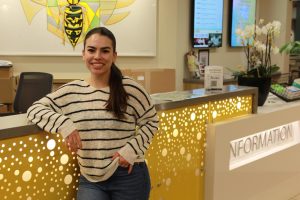 Sac State Salsa Loca Club President Isabel Chavez in the University Union Wednesday, March 1, 2023. Before becoming the club’s president, Chavez said she served as its treasurer and helped revive the club after the COVID-19 pandemic.