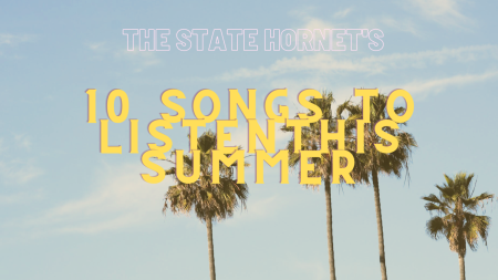 Here are 10 songs you need to listen to this summer. From the timeless classic of “Surfin USA” to the modern hits such as “California Gurls” by Katy Perry, this is a playlist everyone can enjoy this summer. (Graphic created in Canva by Madelaine Church)