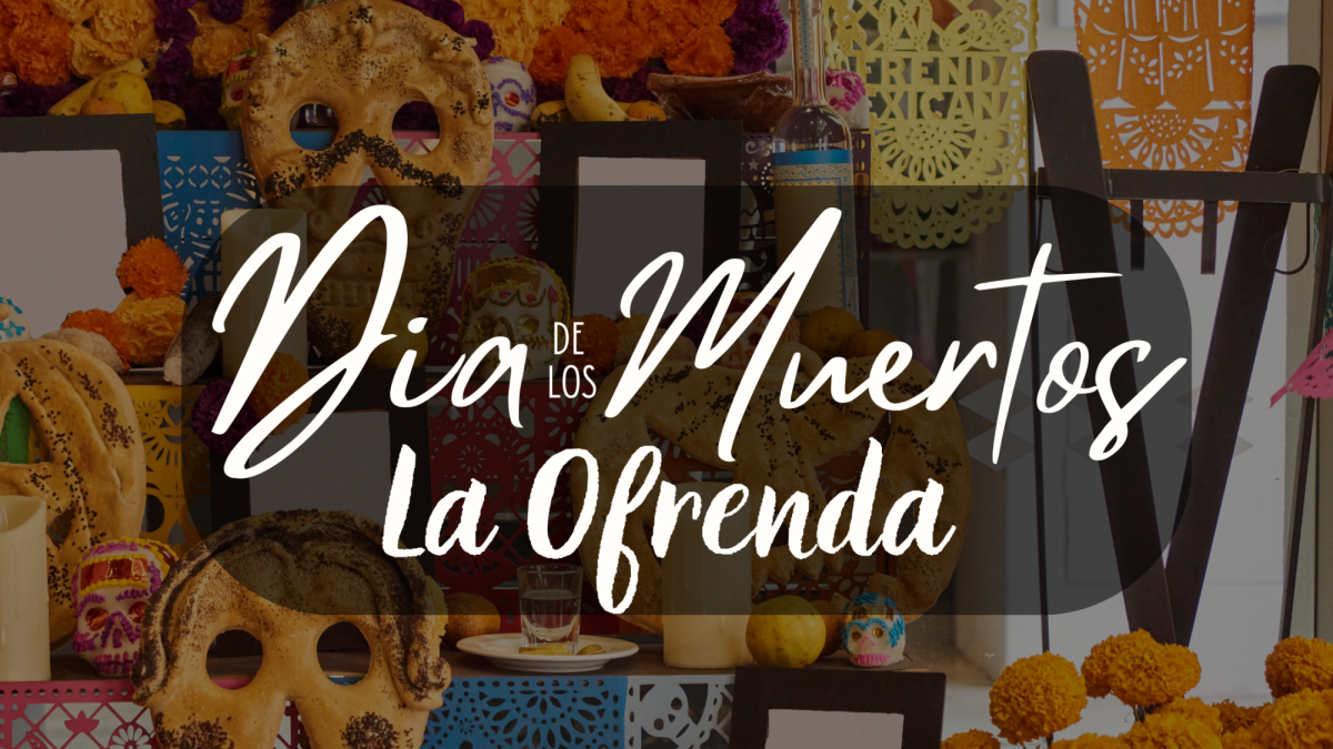 The ofrenda is a key part of Día de los Muertos. They are used to remember and honor those that have passed away and guide them back home to celebrate the holiday. (Graphic created in Canva by Jasmine Ascencio) 