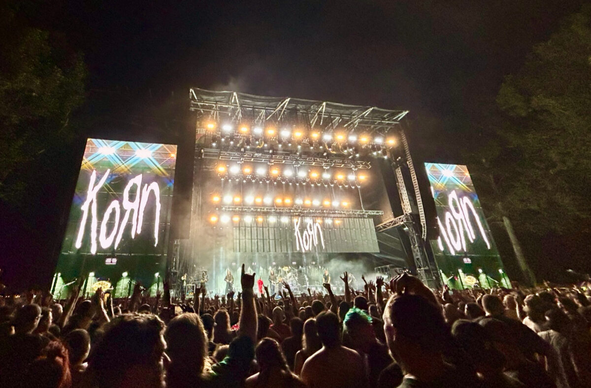 Korn+takes+the+Jack+Daniel%E2%80%99s+stage+Saturday%2C+Oct.+7%2C+2023+at+Discovery+Park+for+their+return+to+Aftershock+since+2019.+Lead+singer+Jonathan+Davis+brought+out+the+iconic+bagpipe+solo+toward+the+end+of+the+set.