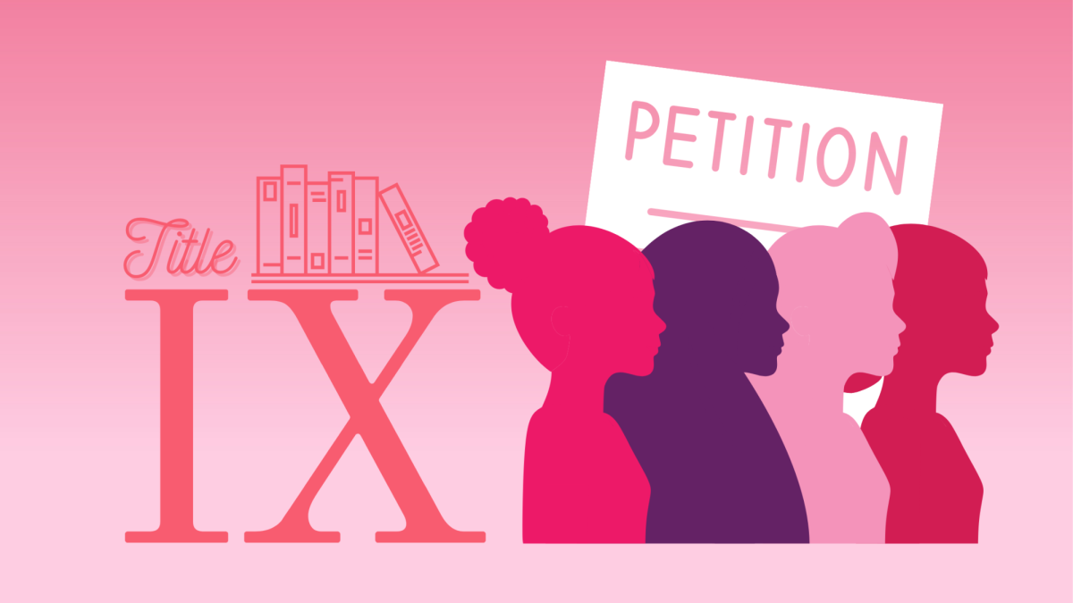 A student-led petition is seeking to reform Title IX to include verbal harassment in its list of protections. According to the petitions organizers, current protections have failed to properly protect students from such harassment. (Graphic created in Canva by Cam Hanson)