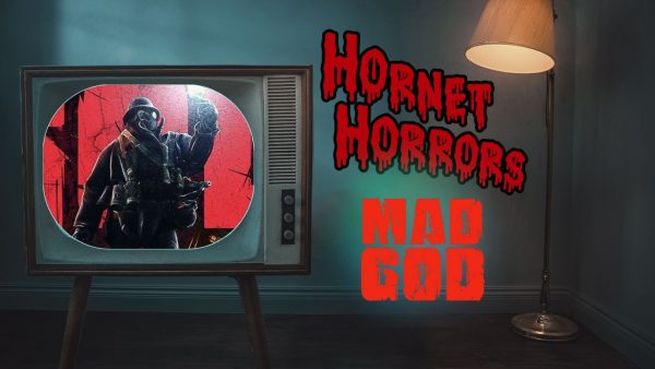 Blending horror with stop-motion animation, the 2021 flick, “Mad God” presents a grotesque and awe-inspiring world. With a veteran of stop-motion at the helm, this film will have you unable to avert your eyes through its entire runtime. (Graphic created in Canva by Ariel Caspar, Image courtesy of Shudder)