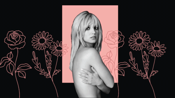 Britney Spears released her memoir, “The Woman In Me” in stores and online Tuesday, Oct. 24, 2023. Since the book’s release, the book has received acclaim from The New York Times, Time Magazine and The Los Angeles Times and became a number one New York Times bestseller in its first week. (Graphic created in Canva by Ariel Caspar)