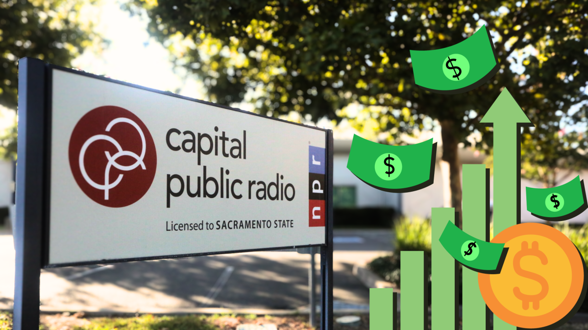 CapRadio%2C+the+NPR-member+station%2C+has+plans+on+how+to+face+their+financial+challenges+after+the+recent+audit%2C+Interim+President+Tom+Karlo+said.+According+to+the+station%E2%80%99s+Linkedin%2C+the+station+has+almost+500%2C000+weekly+listeners.+.%0A%28Photo+by+James+Fife%2C+Graphic+created+in+Canva+by+Analah+Wallace%29