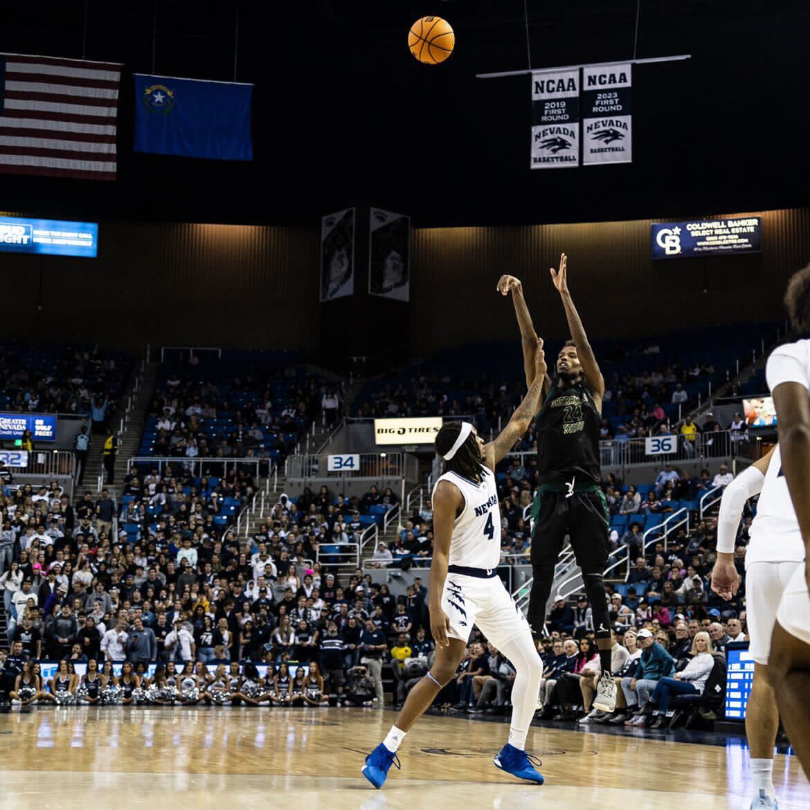 Zee Hamoda rises above defender for a jump shot Nov.9 against Nevada. Hamoda finished the game with 11 points.