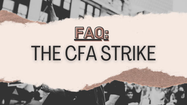 The first week of school beginning with a strike can leave students confused on how to navigate the upcoming spring 2024 semester. The strike is set to take place on Jan. 22 through Jan. 26. (Graphic created in Canva by Analah Wallace)