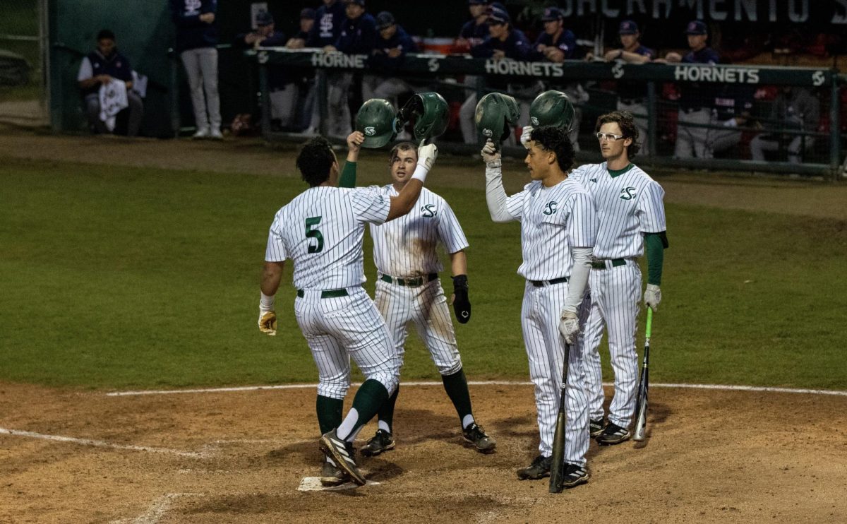 Sac+State+baseball+went+2-2+with+a+one-off+against+Fresno+State+and+a+series+against+UC+Santa+Barbara+this+weekend.+They+are+now+3-4+as+they+get+their+season+going.