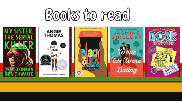 Covers of books to read during Black History Month written by Black authors. These books are a range of genres and have something for everyone. (Graphic Created in Canva by Jada Portillo)