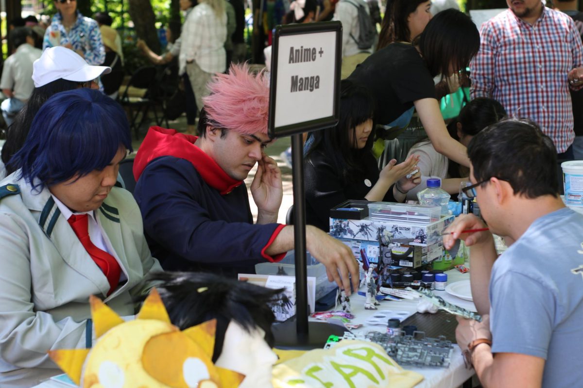 Another aspect of Japan Day was including the art of pop culture through anime and manga for the Festival of Arts in the Library Quad Sunday, April 21, 2024. Event attendees were able to dress like favorite characters and paint figurines. 