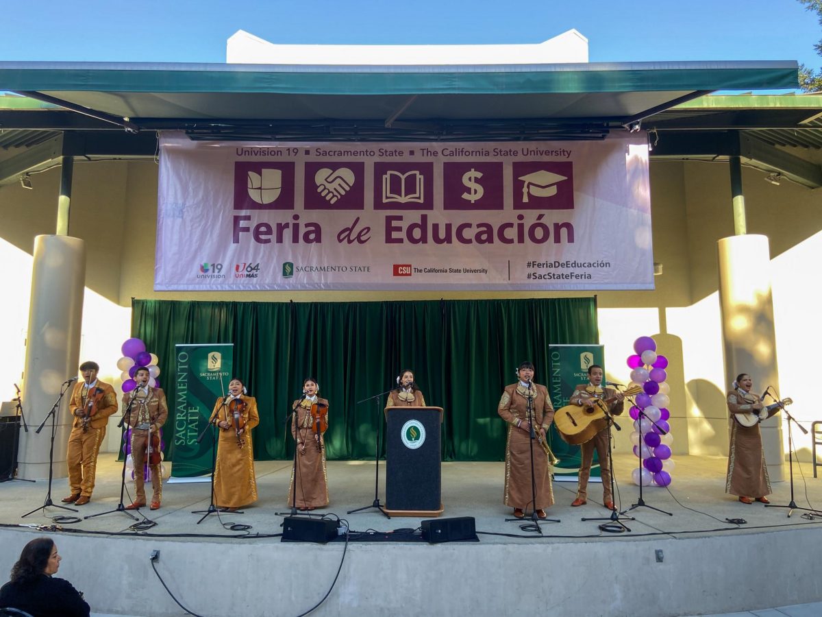 Mariachi de Familia performs for the families attending Feria de Educación Saturday, Oct. 5, 2024. The fair offered several workshops and resources to the Spanish-speaking community.