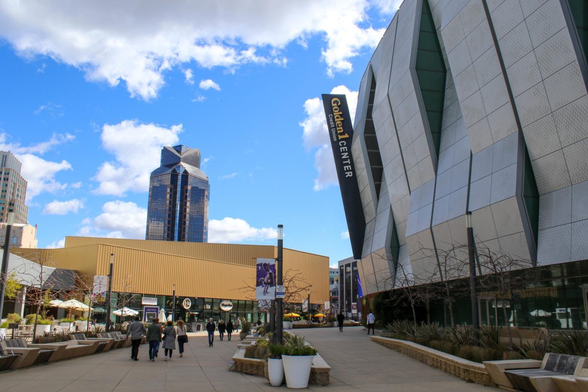 The Golden 1 Center stands idle Wednesday March 8, 2023. The 19,000-seat arena could be the home of Sac State basketball if the Hornets are able to move to the FBS level.