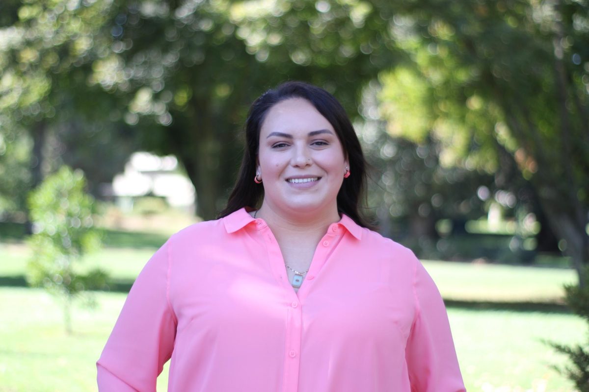 Sacramento State Hispanic Serving Institution Director Lilia Contreras Ramirez outside of Riverfront Center Wednesday, Sept. 25, 2024. Ramirez brings her years of experience serving students and the community to her new position.