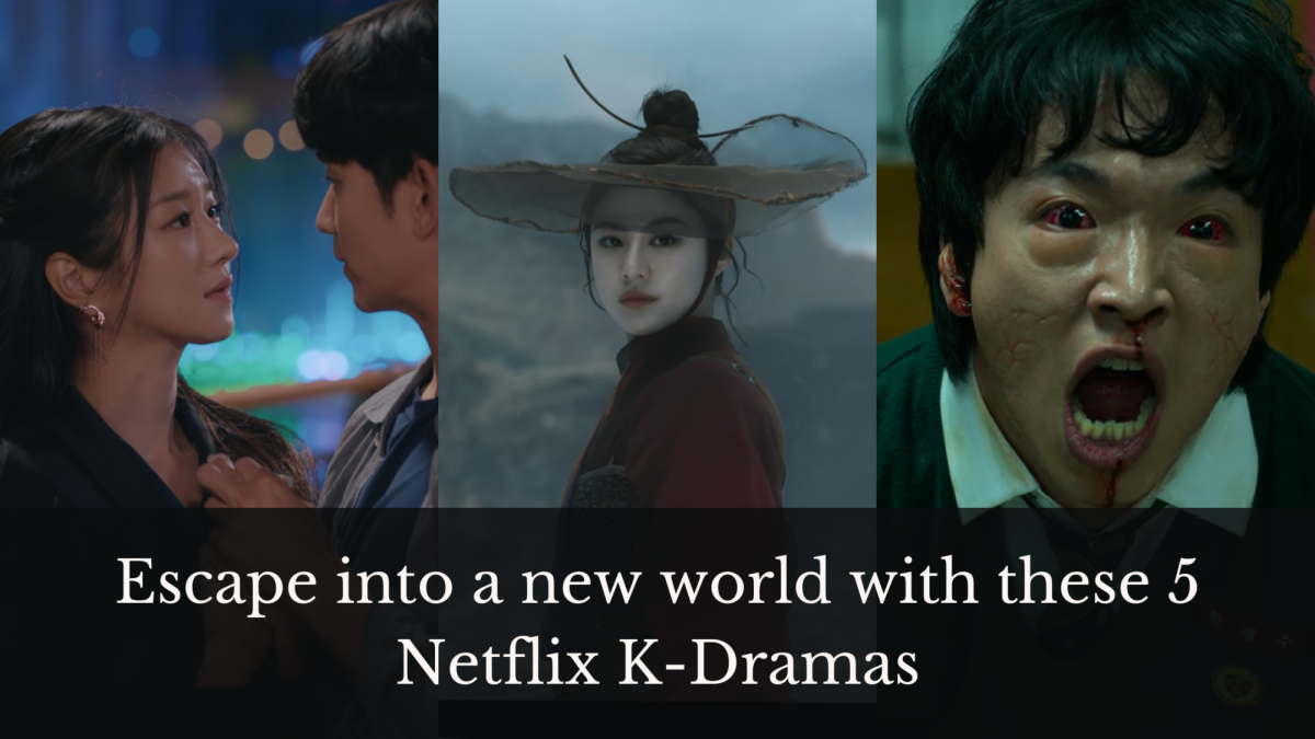 Korean Dramas touch on a variety of genres, with shows like ‘It’s Okay to Not Be Okay,’ ‘Alchemy of Souls’ and ‘All of Us Are Dead.’ K-Dramas are often well known for their beautiful and unique cinematography shots. (Graphic made in Canva by Ismael Martinez Castillo)