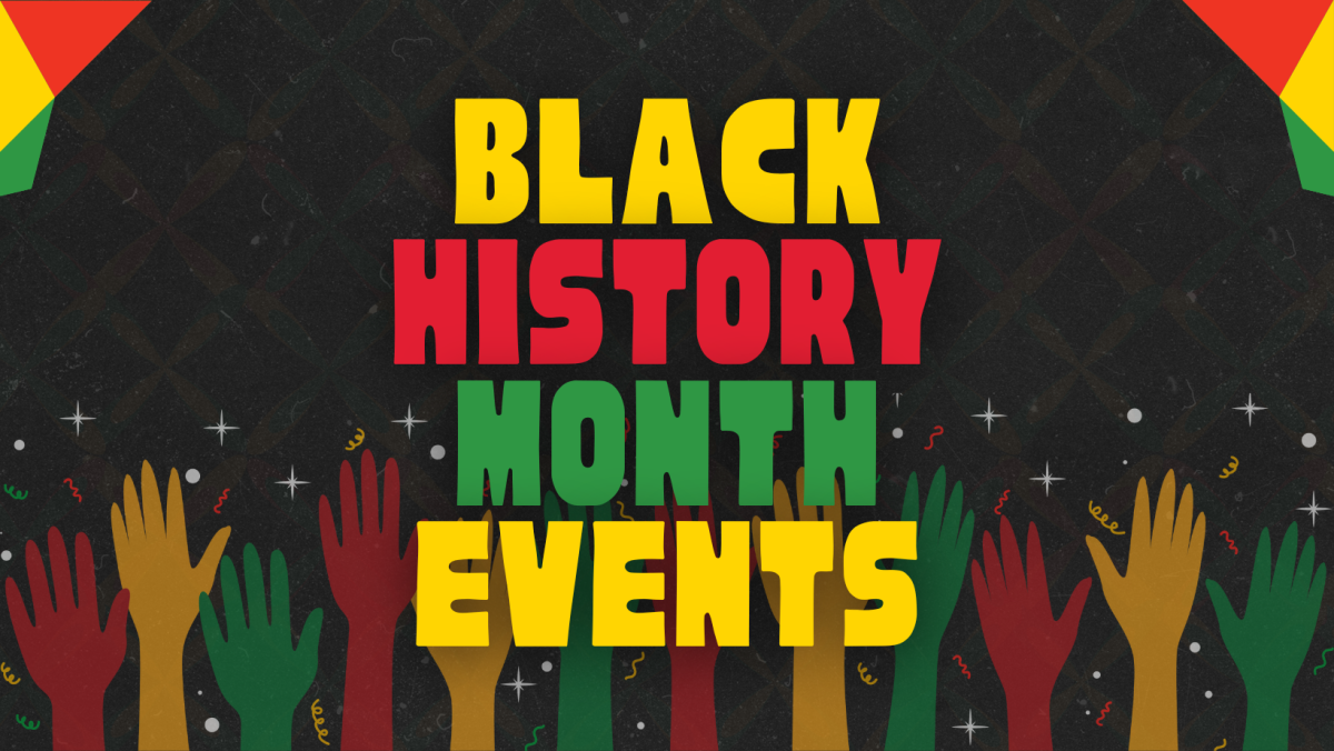 February marks Black History Month, a celebration of African American culture and contributions. Sacramento State is a Black-Serving Institution and is home to variety of resources and events that honor and celebrate the Black community. (Graphic made in Canva by Brionna Woody)