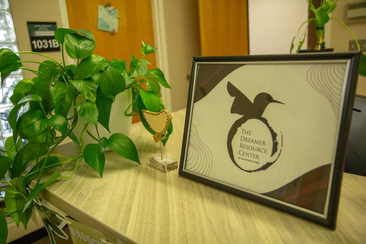 The welcome sign in the Dreamer Resource Center Friday, Jan. 24, 2025. The Dreamer Resource Center aims to provide support to undocumented students at Sac State.