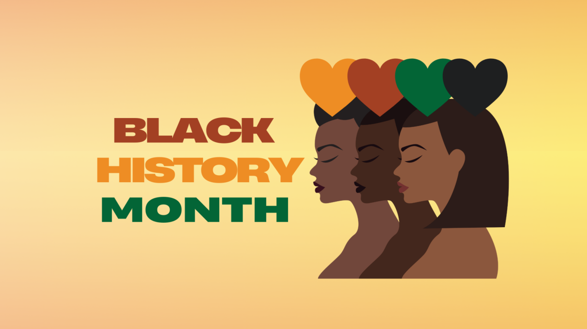 Black History Month is celebrated during the month of February, where we highlight and cover the African American community. (Graphic created in Canva by Jada Portillo)