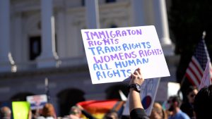 Hundreds protest Project 2025 amid Trump’s new policies at California Capitol