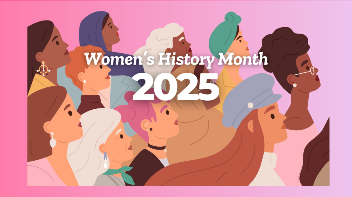 Women’s History Month is celebrated during the month of March, when we highlight women worldwide. For this month's coverage, we feature book recommendations for women, artists showcasing women's empowerment through art and more. (Graphic created in Canva)