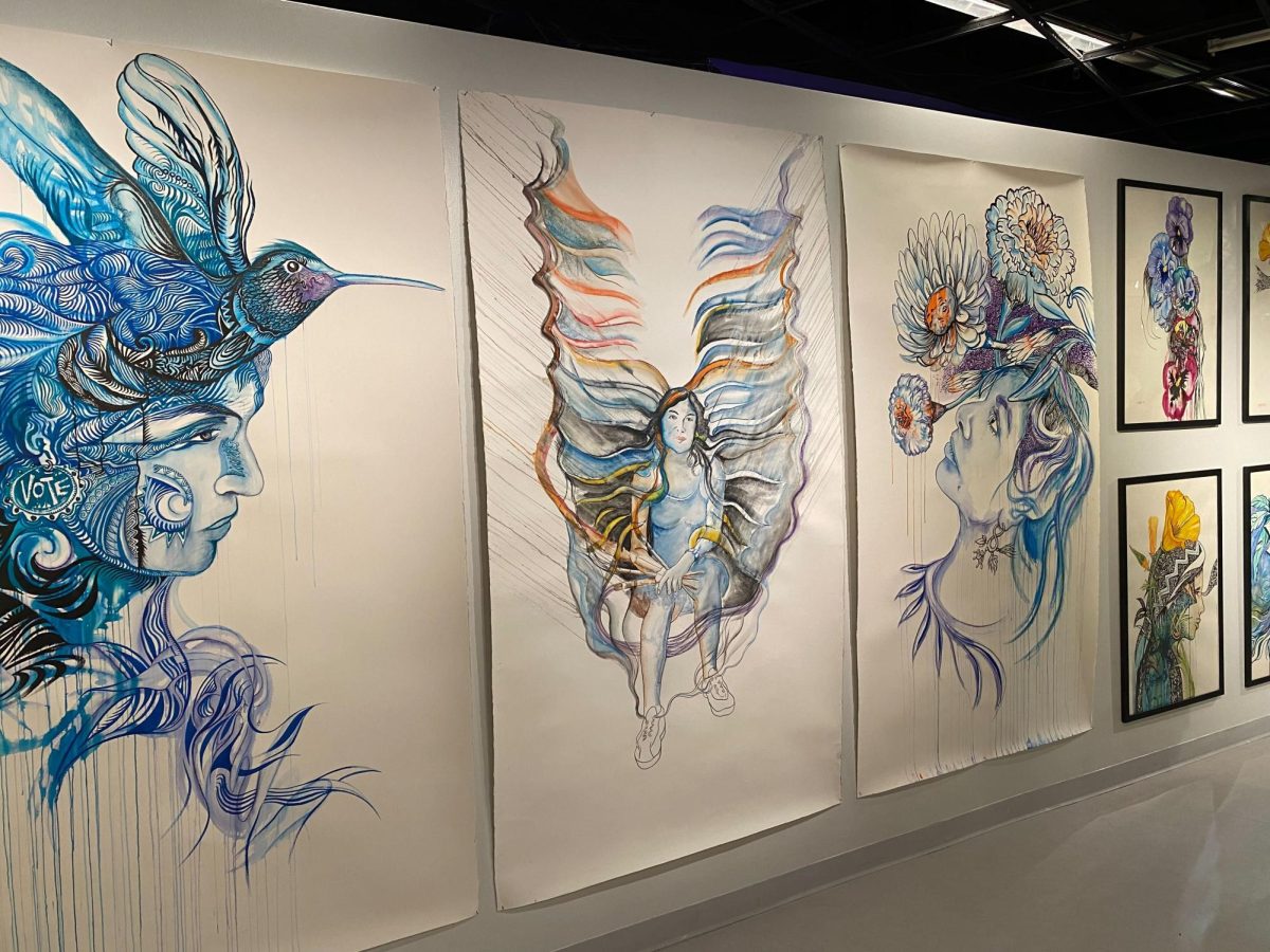 Artwork by Yolanda López takes part in a Día de los Muertos exhibit at the California Museum in Sacramento on Oct. 18, 2024. Creative expression continues to celebrate Hispanic culture and history in Sacramento through murals, exhibitions, workshops and community programs. 