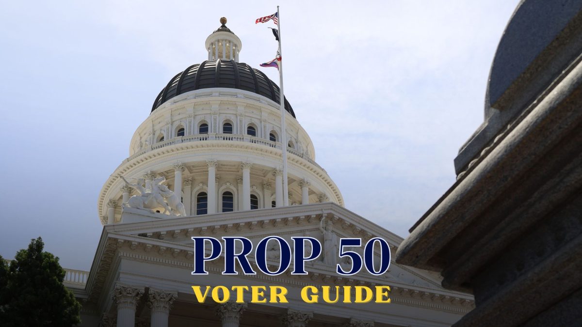 California will hold a special election to decide on Proposition 50 Tuesday, Nov. 4, 2025. The measure has sparked controversy due to its partisan gerrymandering of preexisting districts. (Graphic created in Canva by Jocelyn Hill)