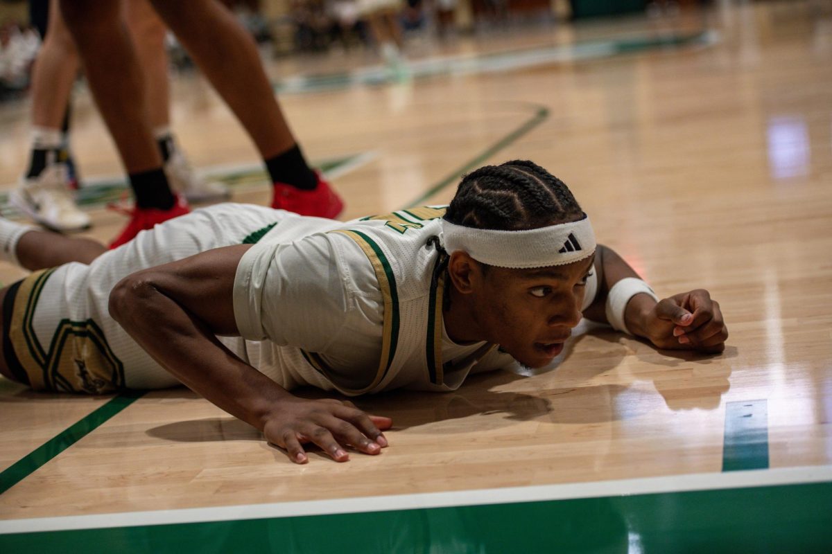 Senior guard Prophet Johnson in Sacramento State’s game against Jessup Friday Nov. 7, 2025. The Hornets went on to beat the Warriors 86-76.