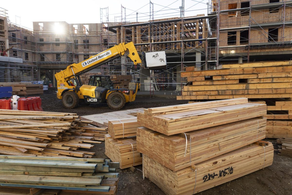 Construction to the student live-in dorms addition of Mt. Whitney Hall continues on Thursday, Nov. 6, 2025. Many students are reacting negatively to President Luke Wood’s mandatory freshmen housing policy for fall 2026.