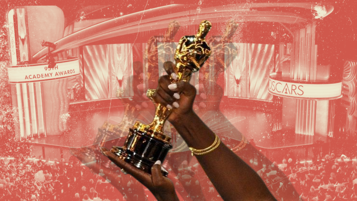In January 2015, activist April Reign’s #OscarsSoWhite tweet started an overdue conversation around which Black performances are respected by the Academy. Since then, has the industry changed its ways?
(Photo by Carlos Barria | Graphic created in Canva by Maya Denaé Taylor) 
