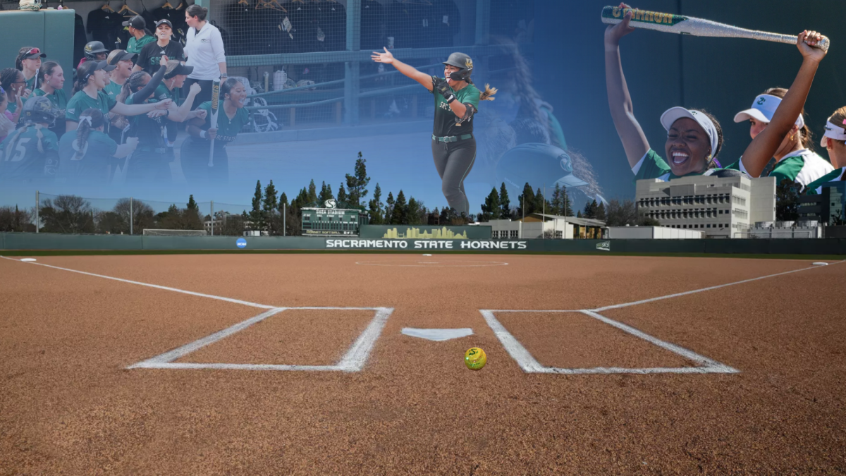 Lafulafu Malepeai says her only two hobbies beyond the field are sleep and bedazzling. The team has adopted a home run bat that was bedazzled by Malepeai. (Graphic by Alex Grado, Photos by AJ Tinkess, Jose Leon, Nykeriyah Brown)