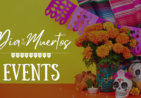 It is almost time to celebrate Día de los Muertos. Students can celebrate the holiday on or off campus whether it be by creating sugar skulls, viewing ofrendas or even attending a rave. (Graphic made in Canva by Jasmine Ascencio.)